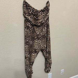 Cheetah print romper